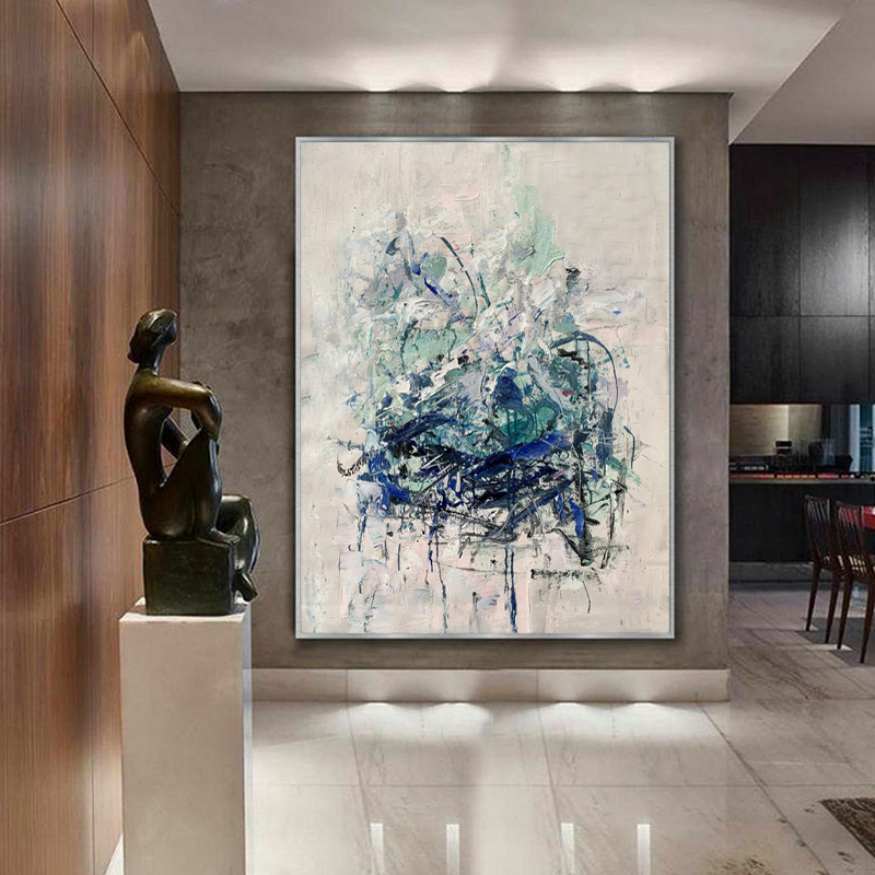100% Handmade Modern Wall Art Abstract Oil Painting on Canvas per l\'arredamento d\'ingresso