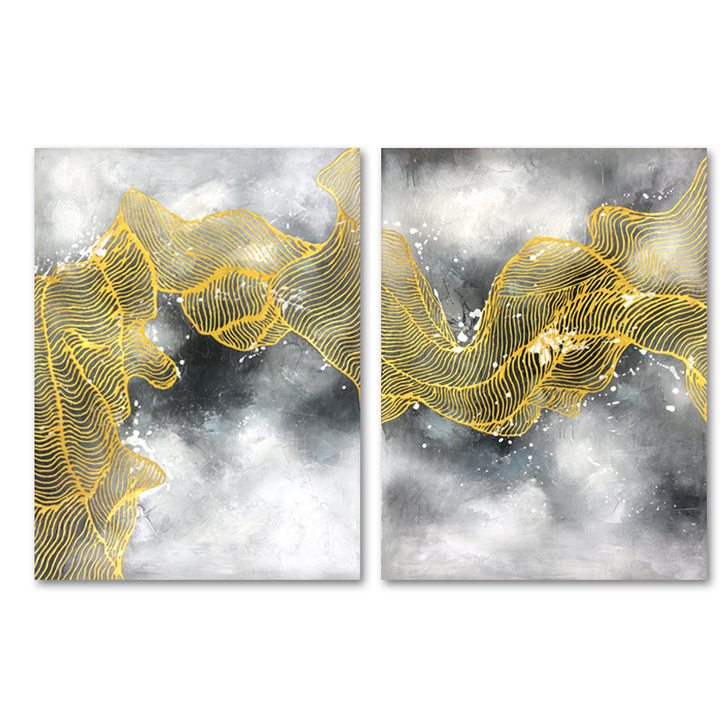 Piùnuovo fatto a mano Abstract Abstract Chinese Oil Art Painting For Decoration Home Altre pitture
